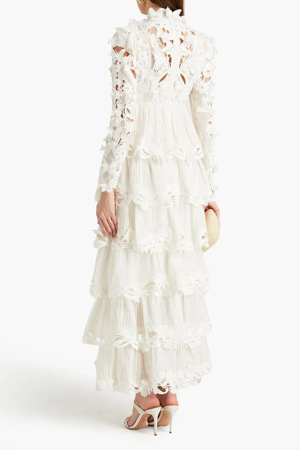 Zimmermann Luminous Embroidered Gown Natural Size 2 for rent on The Volte - main image