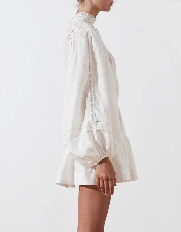 Shona Joy Lola High Neck Mini Dress White Size 8  - Image 2