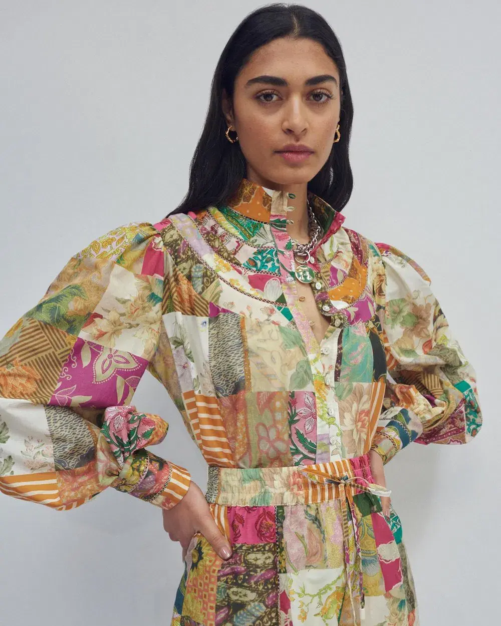 Alemais Hattie Shirt in Multi Size 6 - Image 1