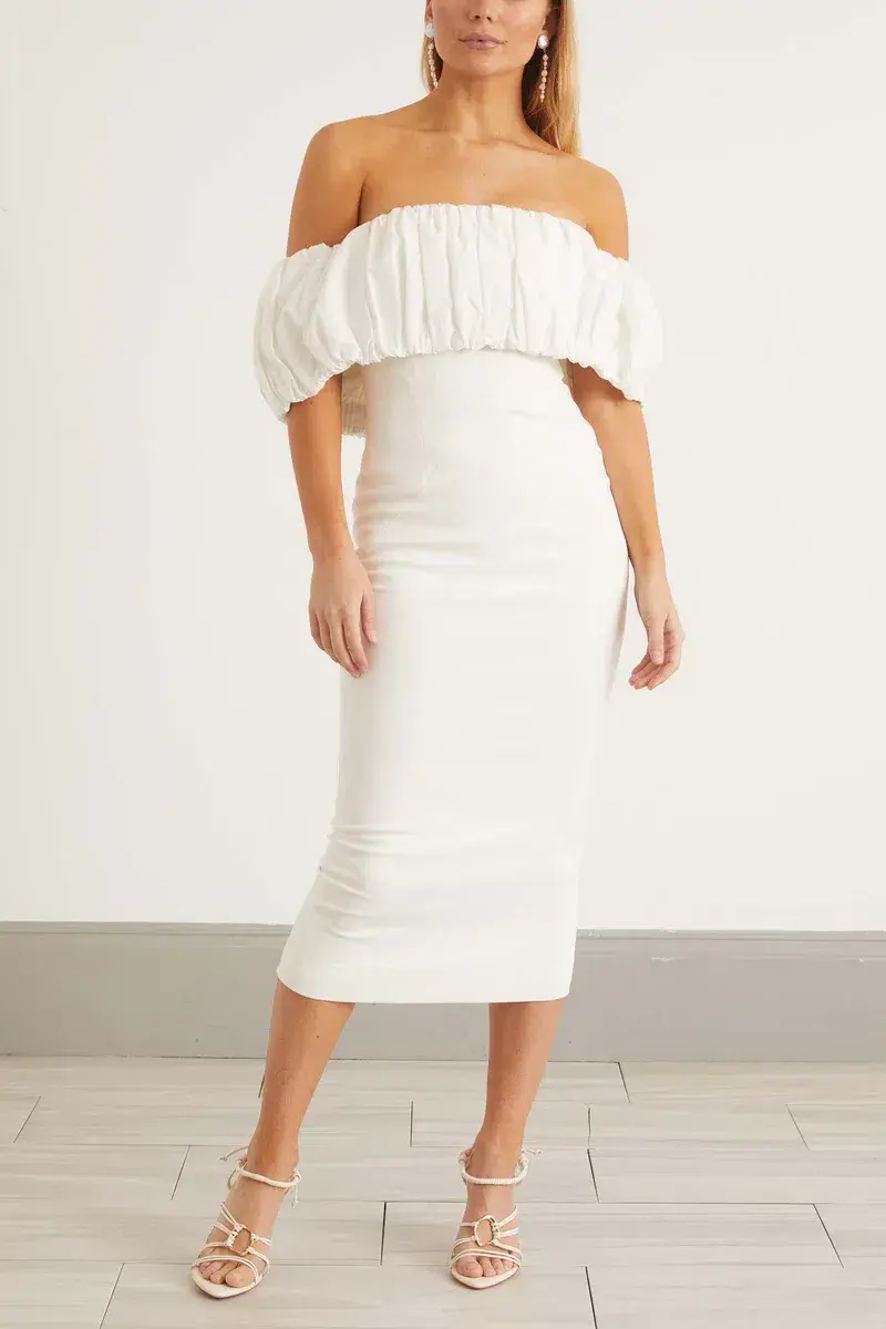 Rachel Gilbert Harley Dress Ivory Size 1 / AU 8 for rent on The Volte - main image