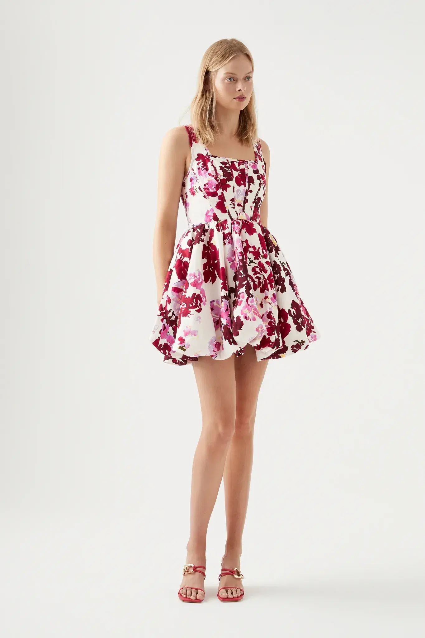 Aje Suzette Mini Dress in Roses of Provence Print Size 8  - Image 1