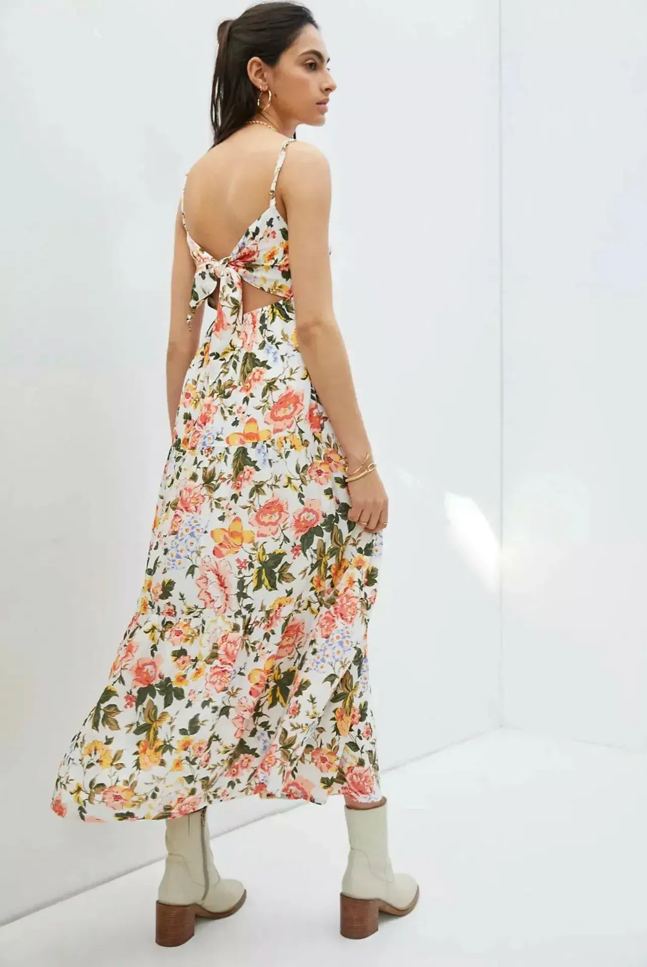 Faithfull the Brand Corvina Midi Dress Teatro Floral Print Size 10 - Image 3