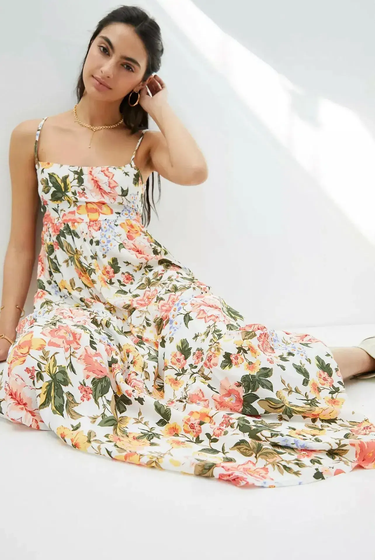 Faithfull the Brand Corvina Midi Dress Teatro Floral Print Size 10 - Image 4