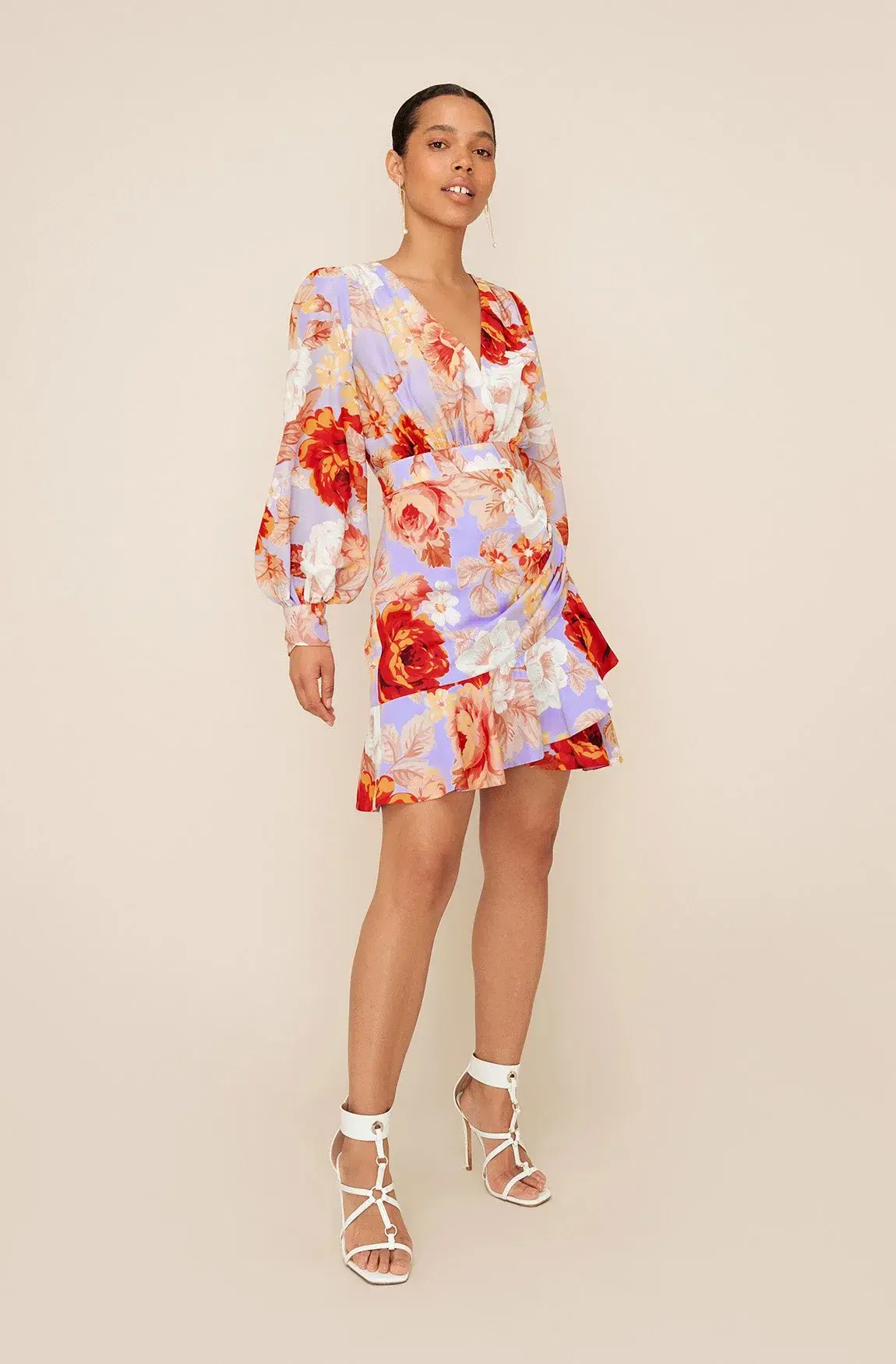 Sheike Monaco Floral Dress Print Size 6 - Image 1