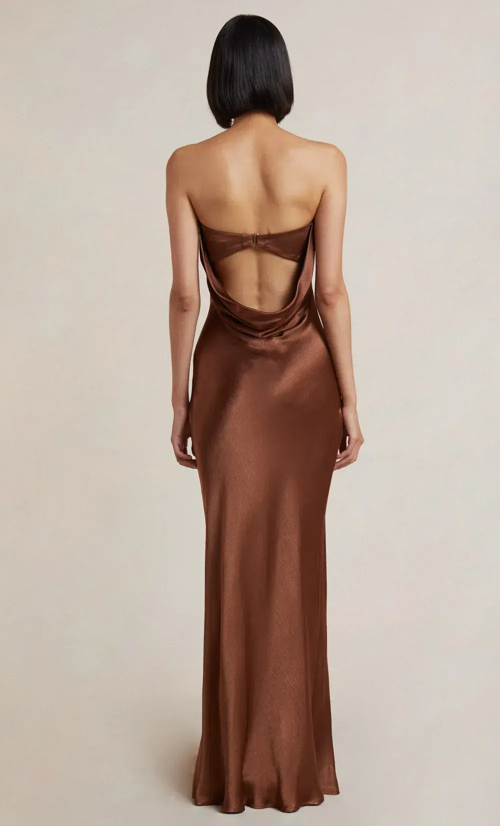 Bec & Bridge Moon Dance Strapless Dress in Chocolate Size 10 - Image 3
