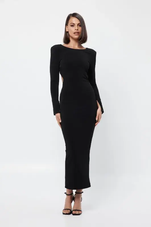 Mossman The Houston Midi Dress Black Size 14 - Image 1