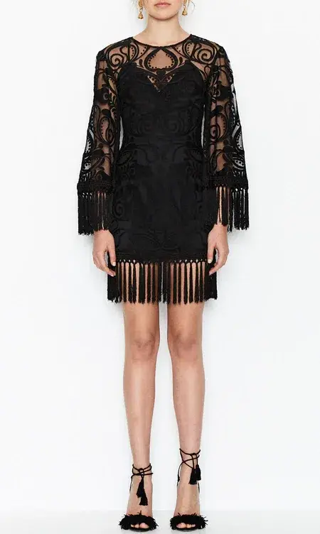 Alice McCall Rhiannon Mini Dress Black Size 6 for rent on The Volte - main image