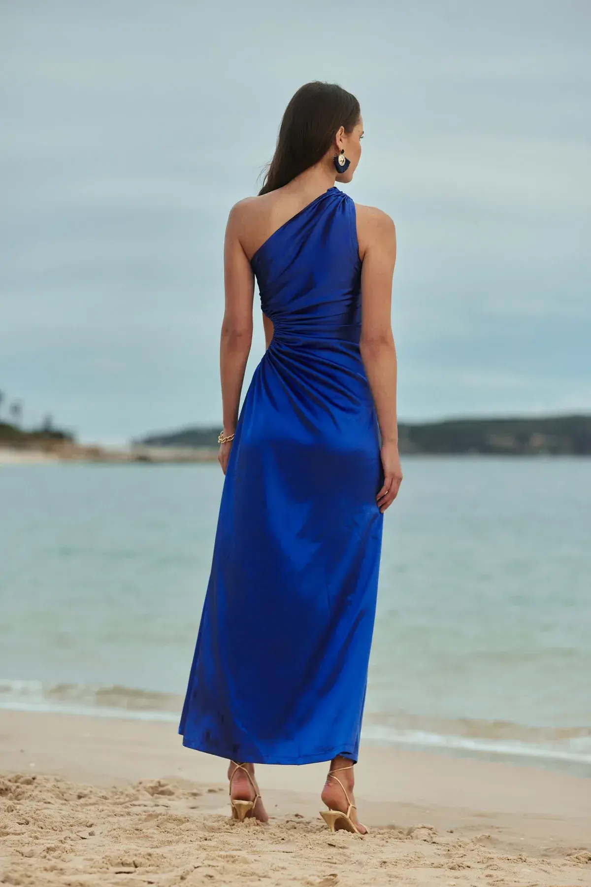 Sonya Moda Nour Maxi Dress in Moroccan Blue Size XS - Image 3