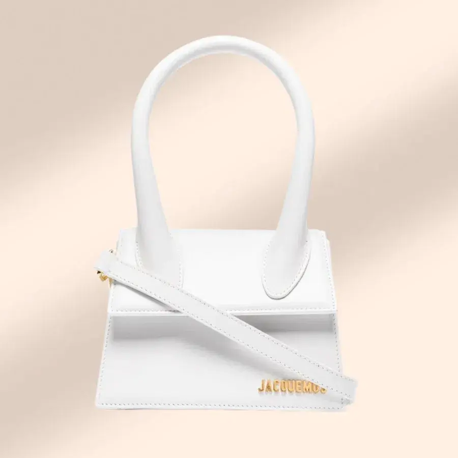 Jacquemus Le Chiquito Moyen Bag White for rent on The Volte - main image