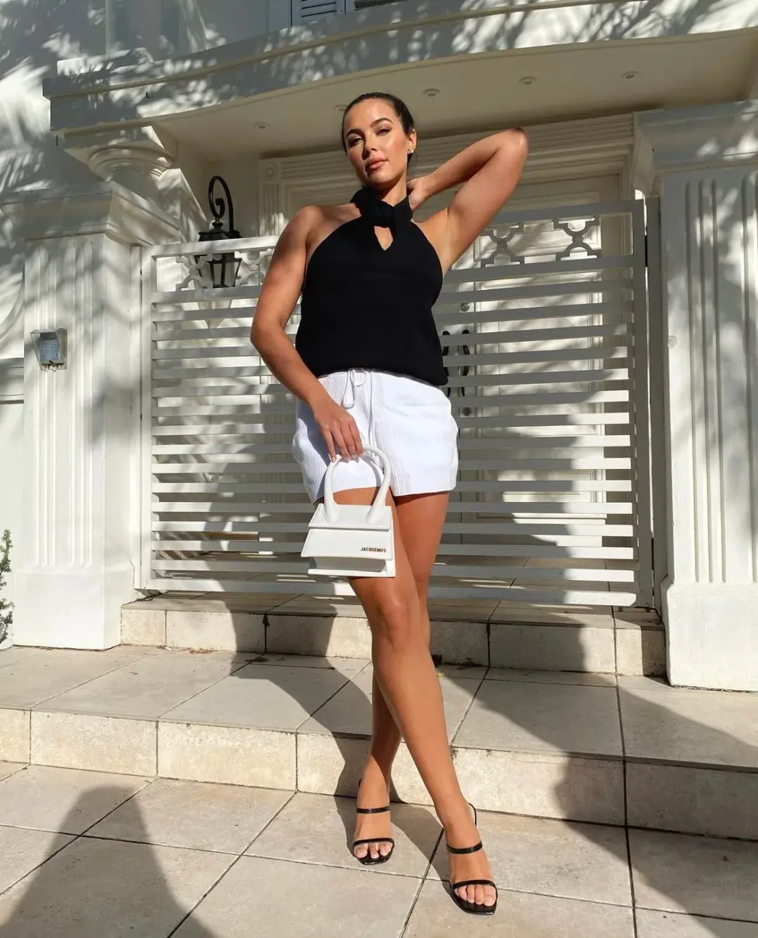 Jacquemus Le Chiquito Moyen Bag White for rent on The Volte - main image