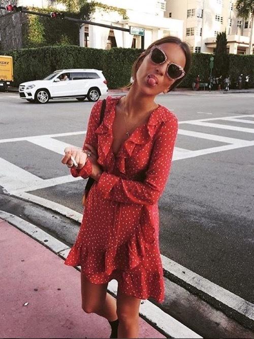Realisation Par The Alexandra Mini Dress Red Star Size 6 - Image 2