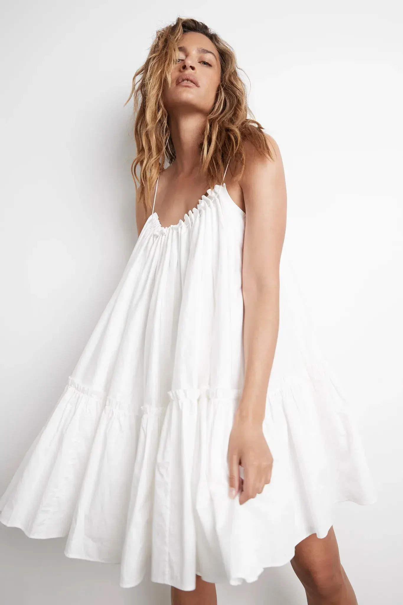 Aje Midsummer Swing Mini Dress Ivory Size 2 - Image 1
