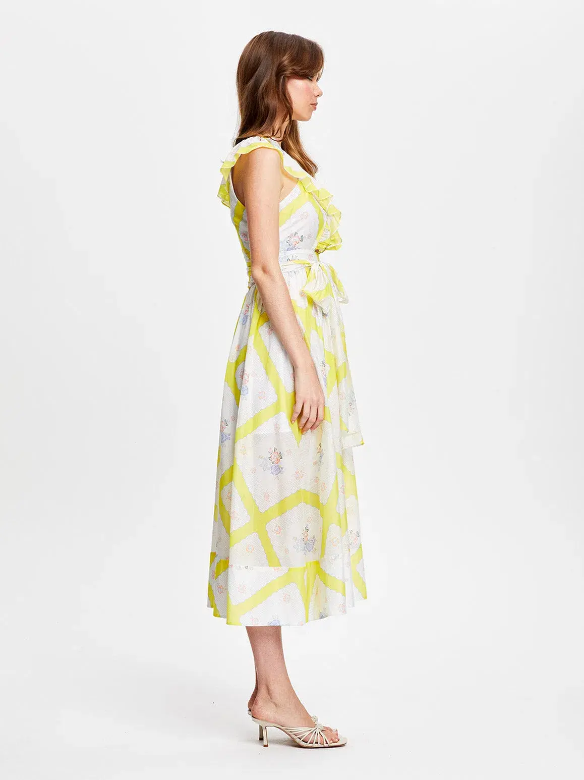 Alice McCall LA Girl Midi Dress Citrus Size 6 - Image 5