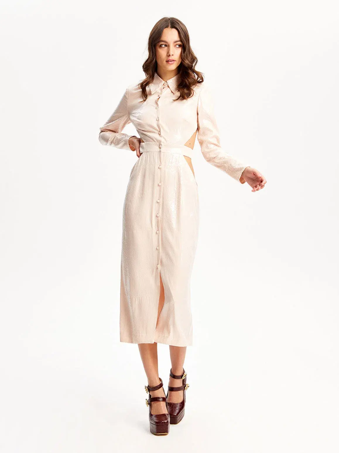 Alice McCall Night Sky Trench Dress Chai Latte Size 6 - Image 2