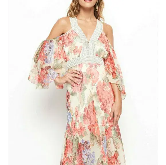 Alice McCall The Dreamer Midi Dress Morning Floral Size 6  for rent on The Volte - main image