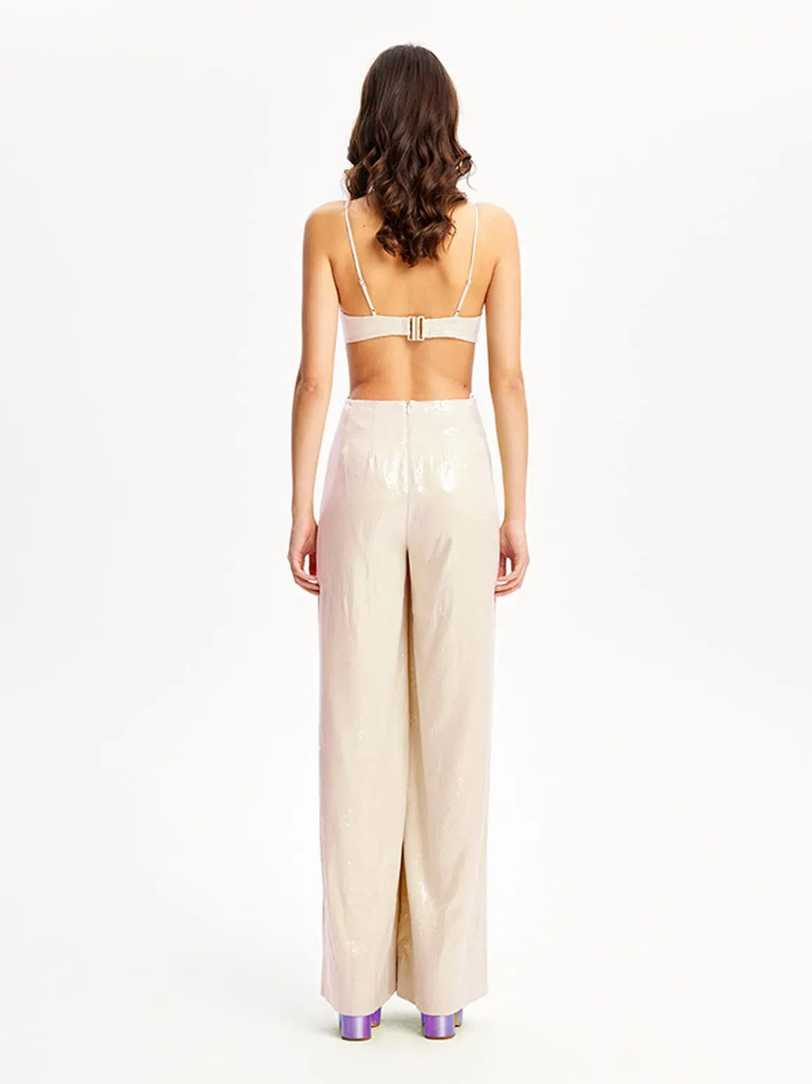 Alice McCall Night Sky Jumpsuit Chai Latte Size 6 - Image 5