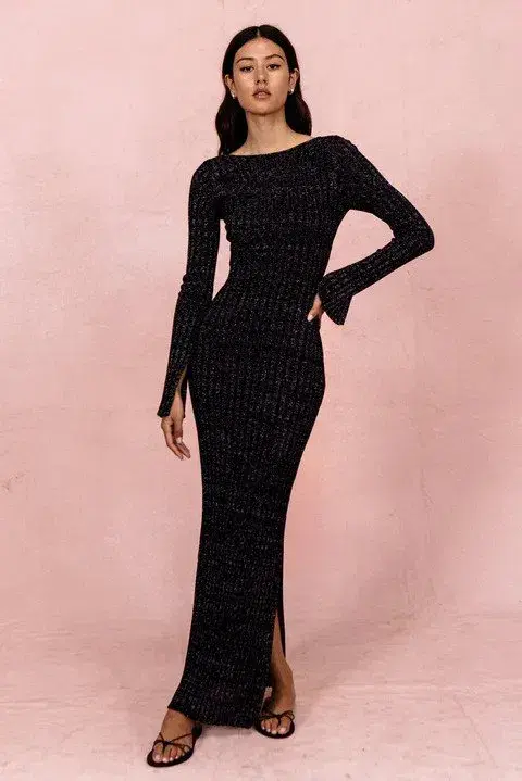 Posse the Label Connie Dress Black Sparkle Size 8  - Image 1