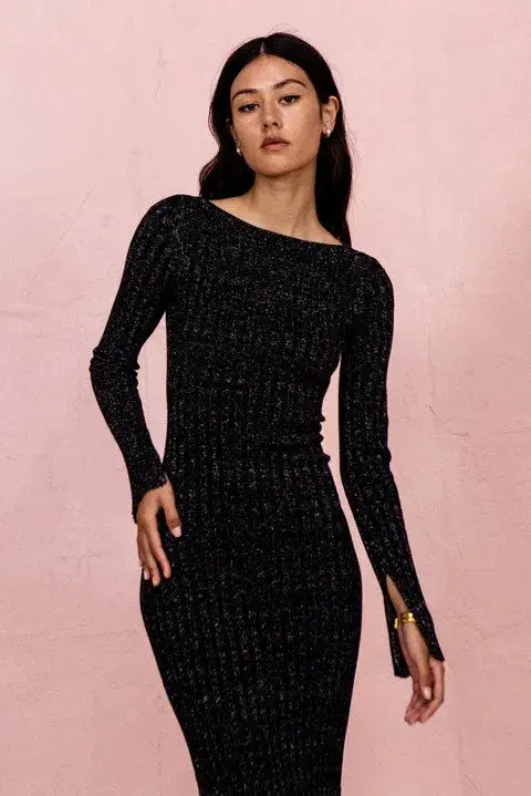 Posse the Label Connie Dress Black Sparkle Size 8  - Image 2
