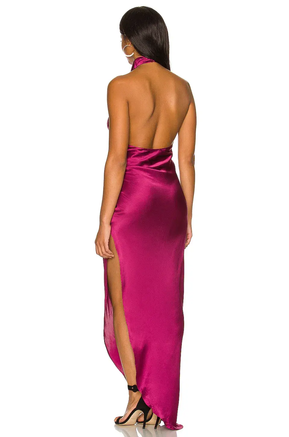 Amanda Uprichard X Revolve Samba Gown in Aubergine Size 12 for rent on The Volte - main image