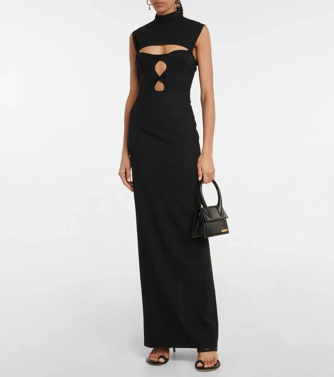 Jacquemus La Robe Palmi Maxi Dress Black Size 38 - Image 1