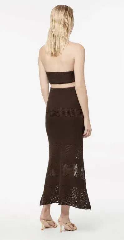 Manning Cartell Highly Strung Knit Halter Dress Brown Size 10 - Image 3