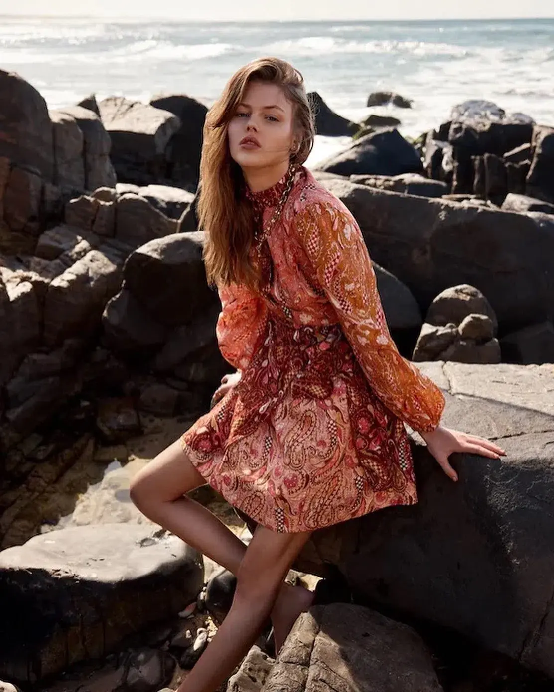 Kate Ford Matien Wrap Dress in Multi Size 1 - Image 7