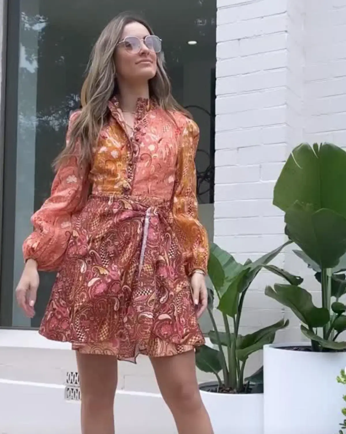 Kate Ford Matien Wrap Dress in Multi Size 1 - Image 6