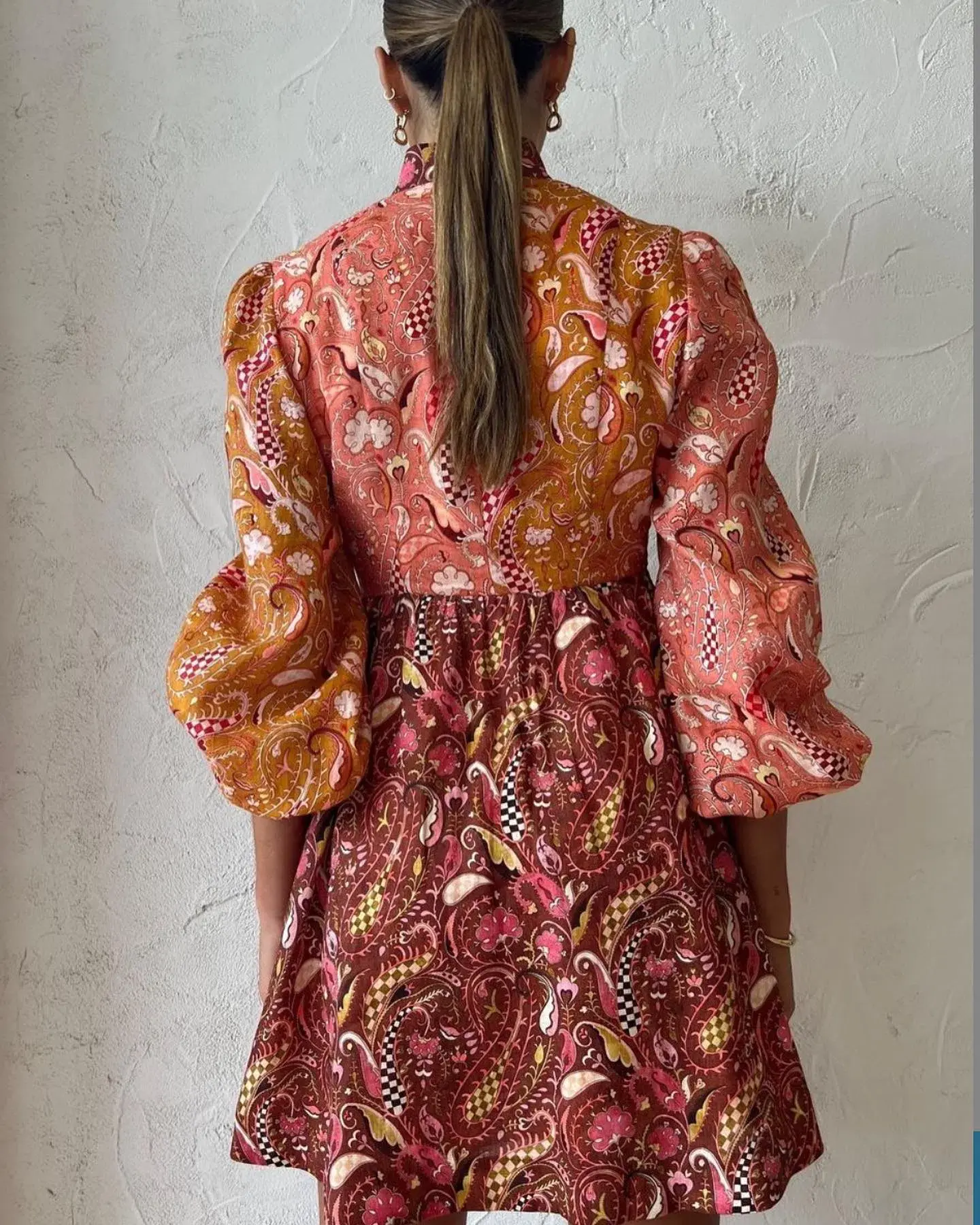 Kate Ford Matien Wrap Dress in Multi Size 1 - Image 3
