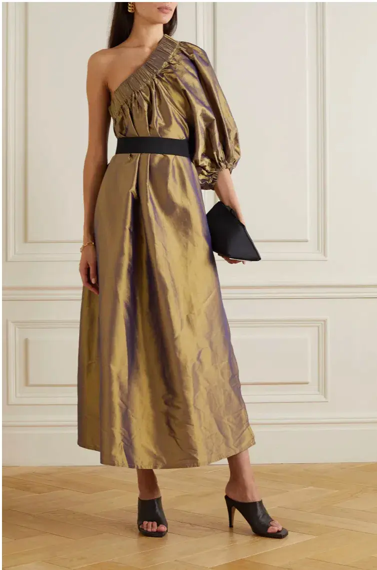 ARTCLUB Aster Dress Bronze One Size  - Image 1