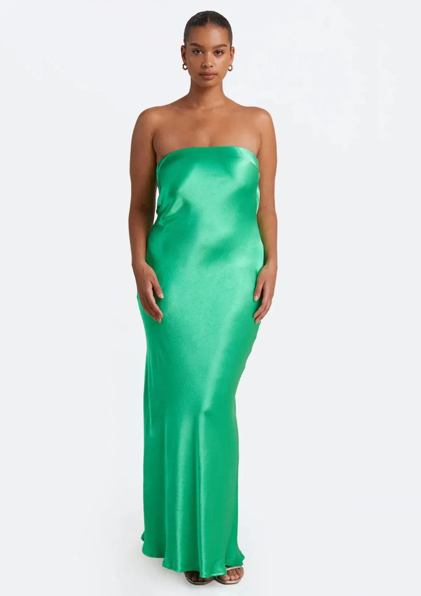 Bec & Bridge Moon Dance Strapless Dress Emerald Green Size 8 - Image 1