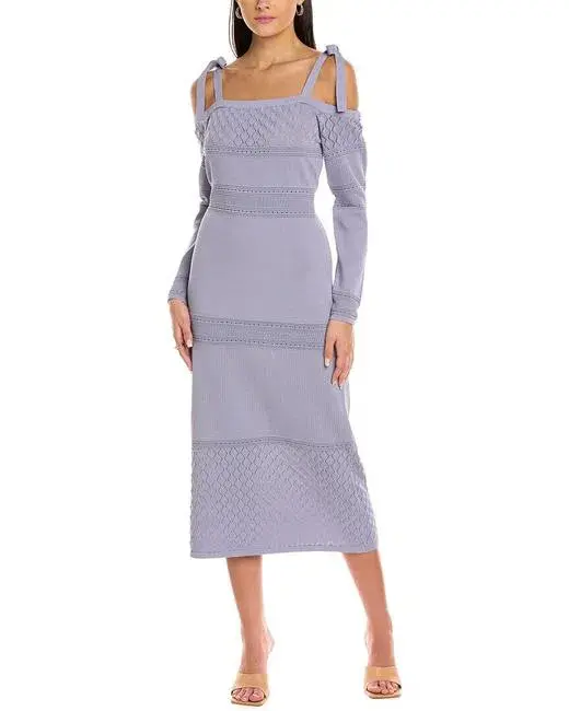 Keepsake Bulletin Knit Dress Dress Lilac Size 12 - Image 1
