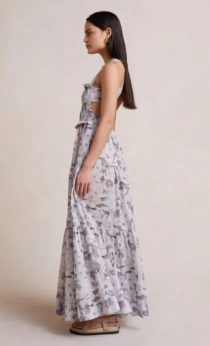 Bec & Bridge Gardenia Cotton Maxi Dress Print Size 12 - Image 2