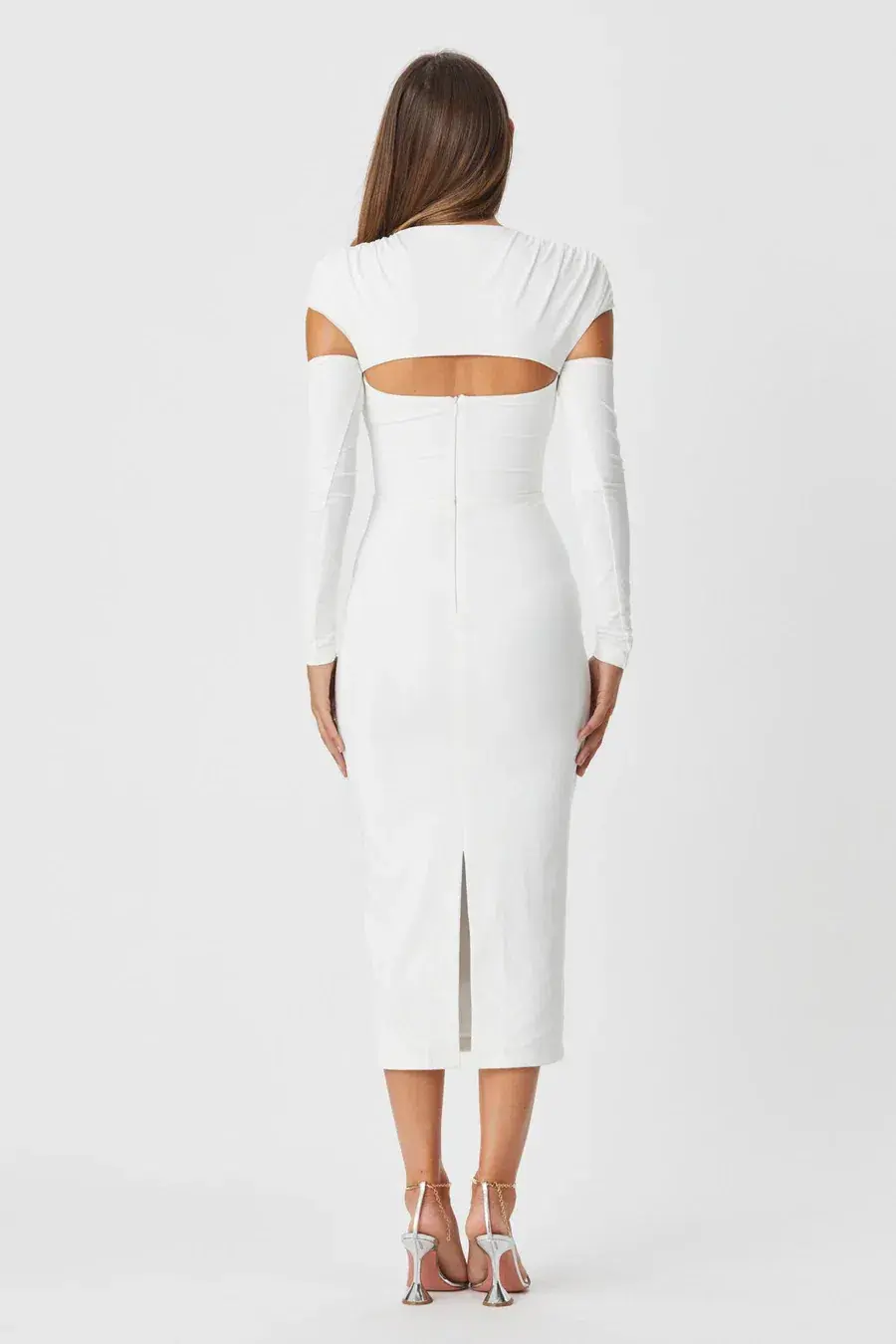 Bianca & Bridgett Simi Dress White Size 6  for rent on The Volte - main image