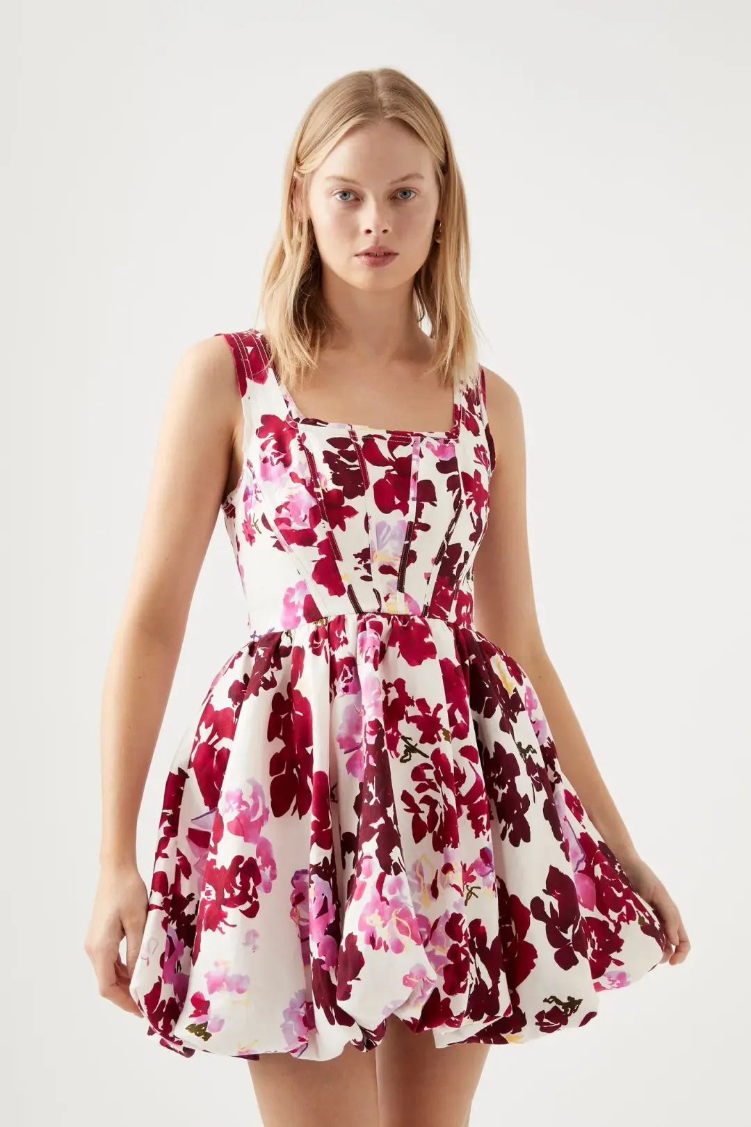 AJE Suzette Mini Dress Roses of Provence Size 16 for rent on The Volte - main image