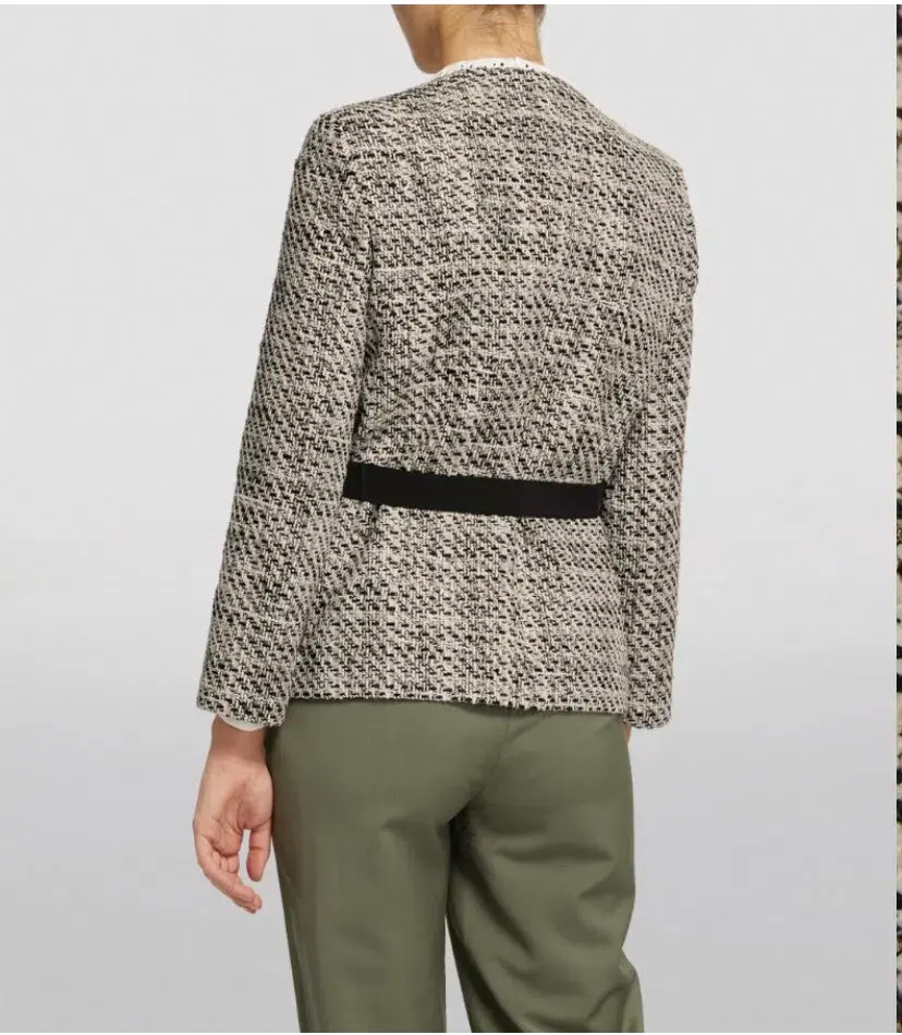 Maje Contrasting Tweed style jacket pink size 38 - Image 2