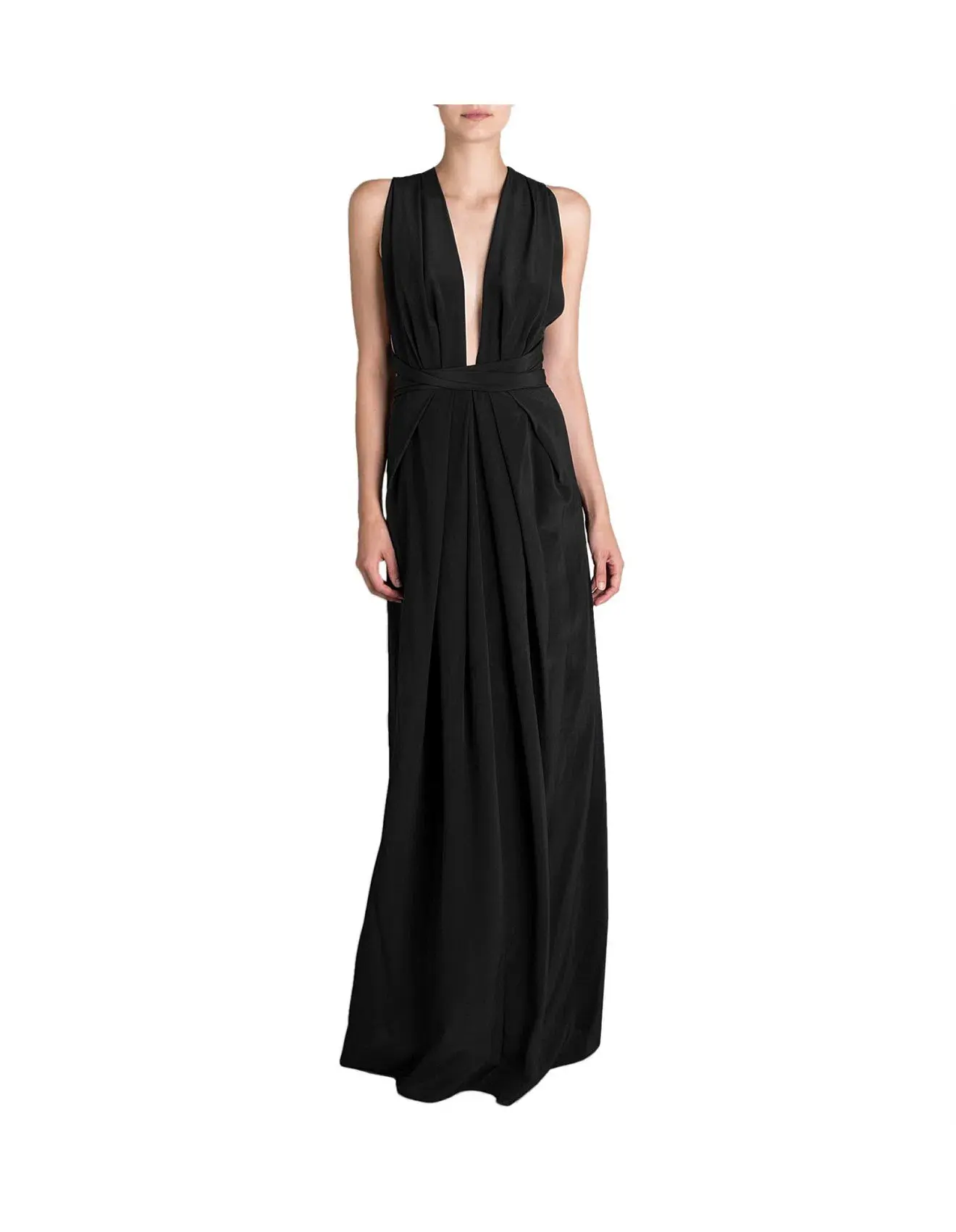 Bianca Spender Silk CDC Ascendent Gown Black Size  12 - Image 5