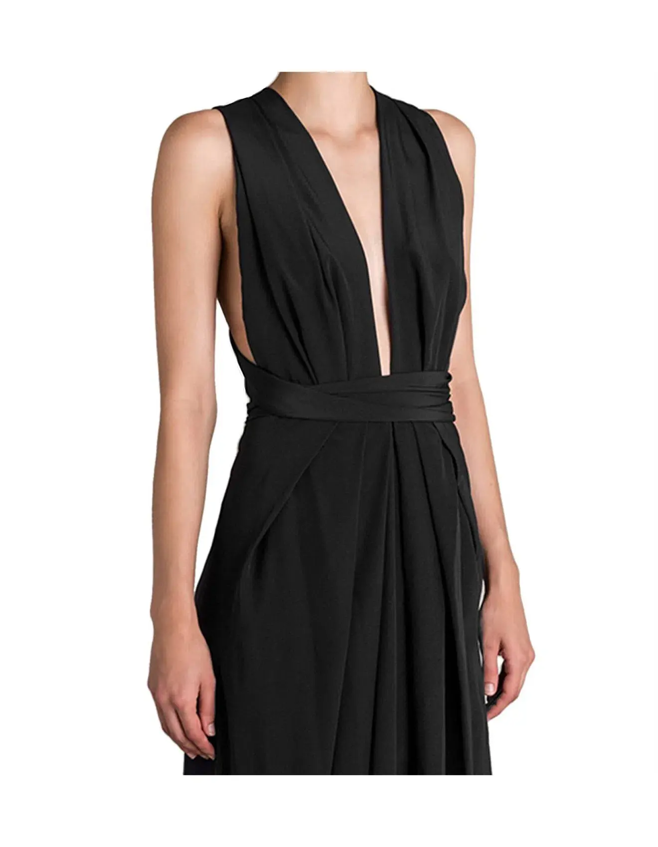 Bianca Spender Silk CDC Ascendent Gown Black Size  12 - Image 6