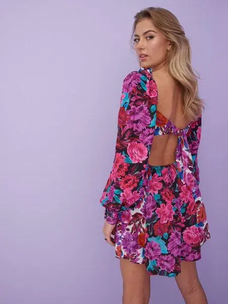 For Love & Lemons Scarlett Mini Dress Pink Size S - Image 5