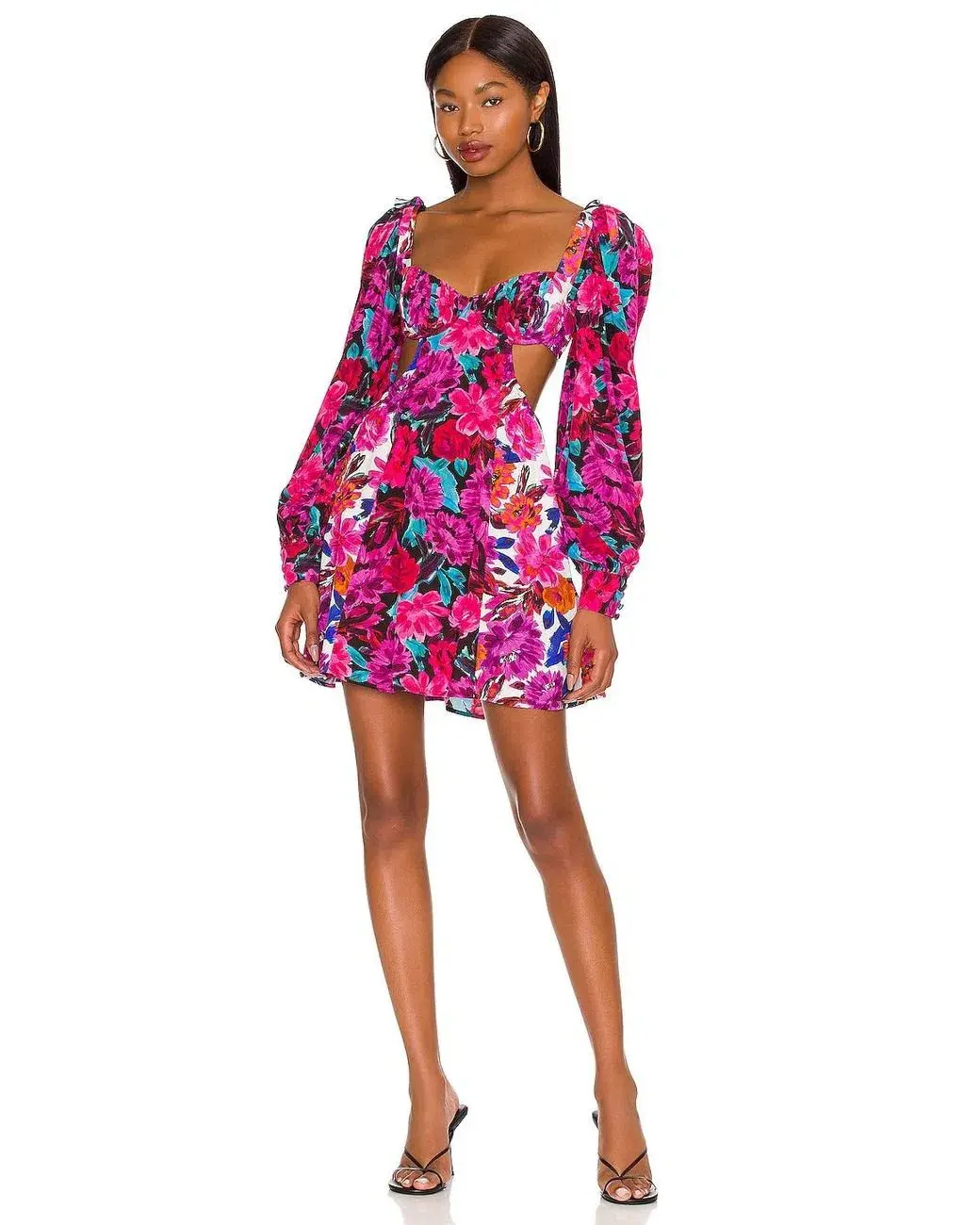 For Love & Lemons Scarlett Mini Dress Pink Size S - Image 2