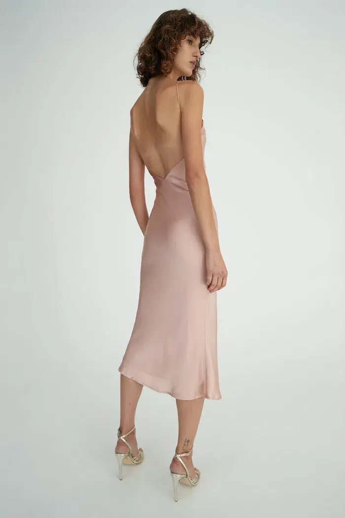Hansen & Gretel Demi Silk Dress Pink Size L - Image 2