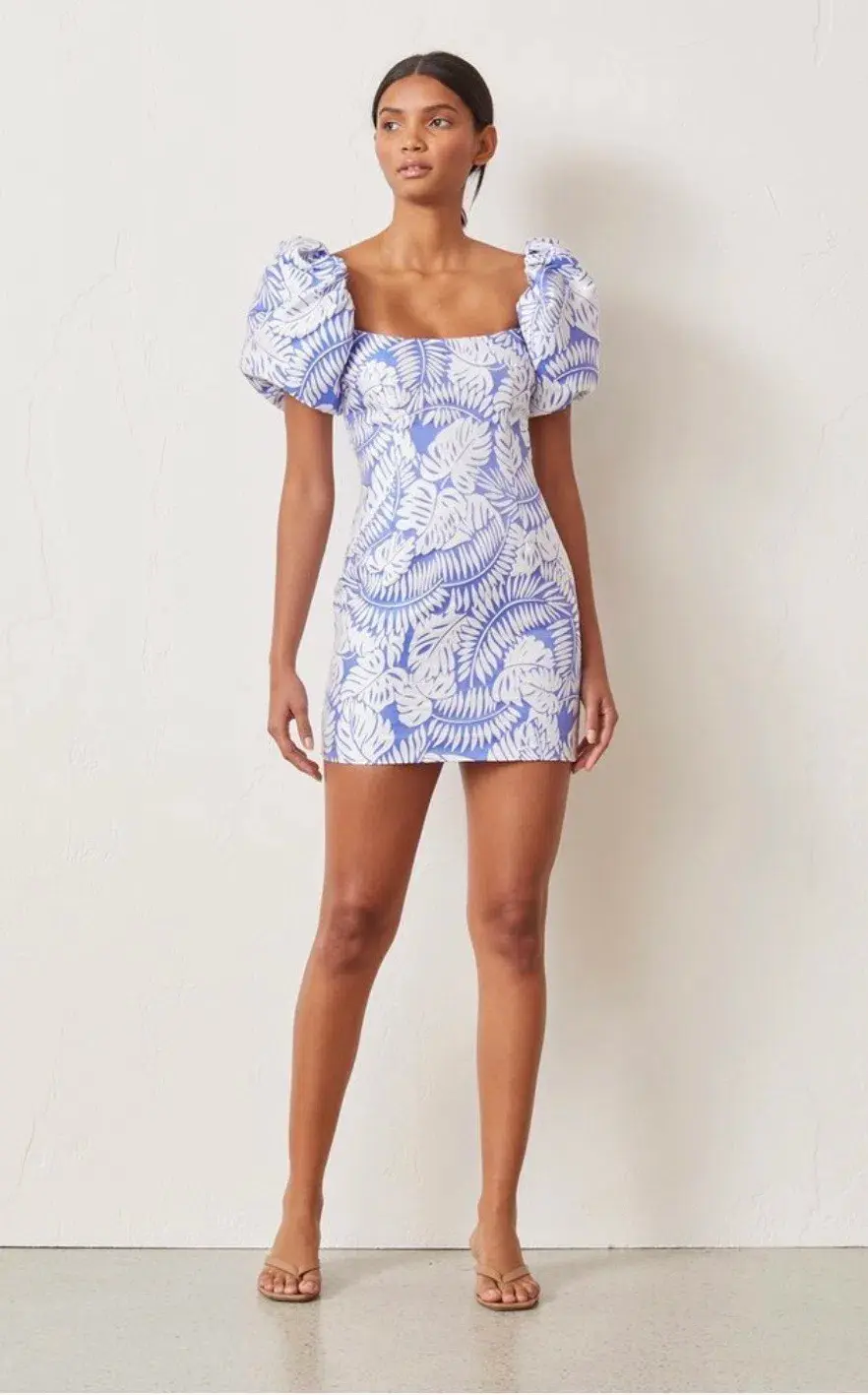 Bec & Bridge Banana Leaf Mini Dress Print Size 8 - Image 1