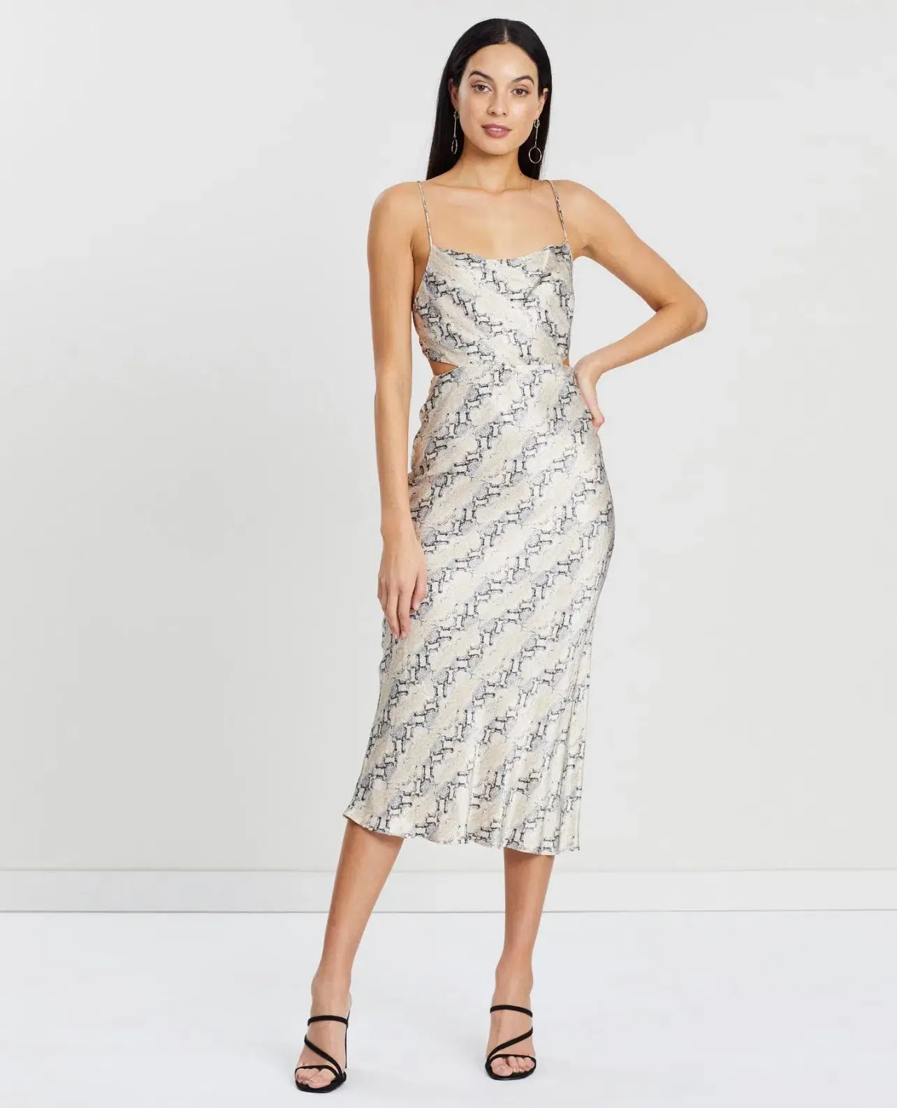 Bec & Bridge Python Midi Dress Print Size 12 - Image 1