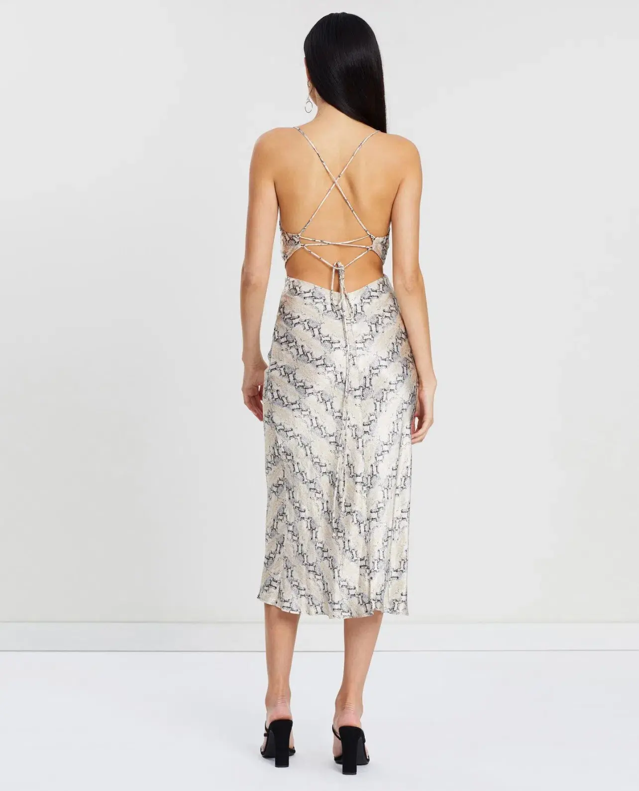 Bec & Bridge Python Midi Dress Print Size 12 - Image 2