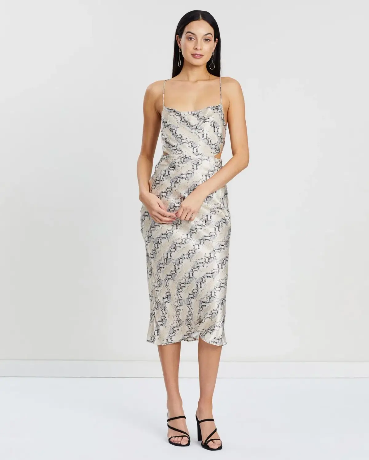 Bec & Bridge Python Midi Dress Print Size 12 - Image 4