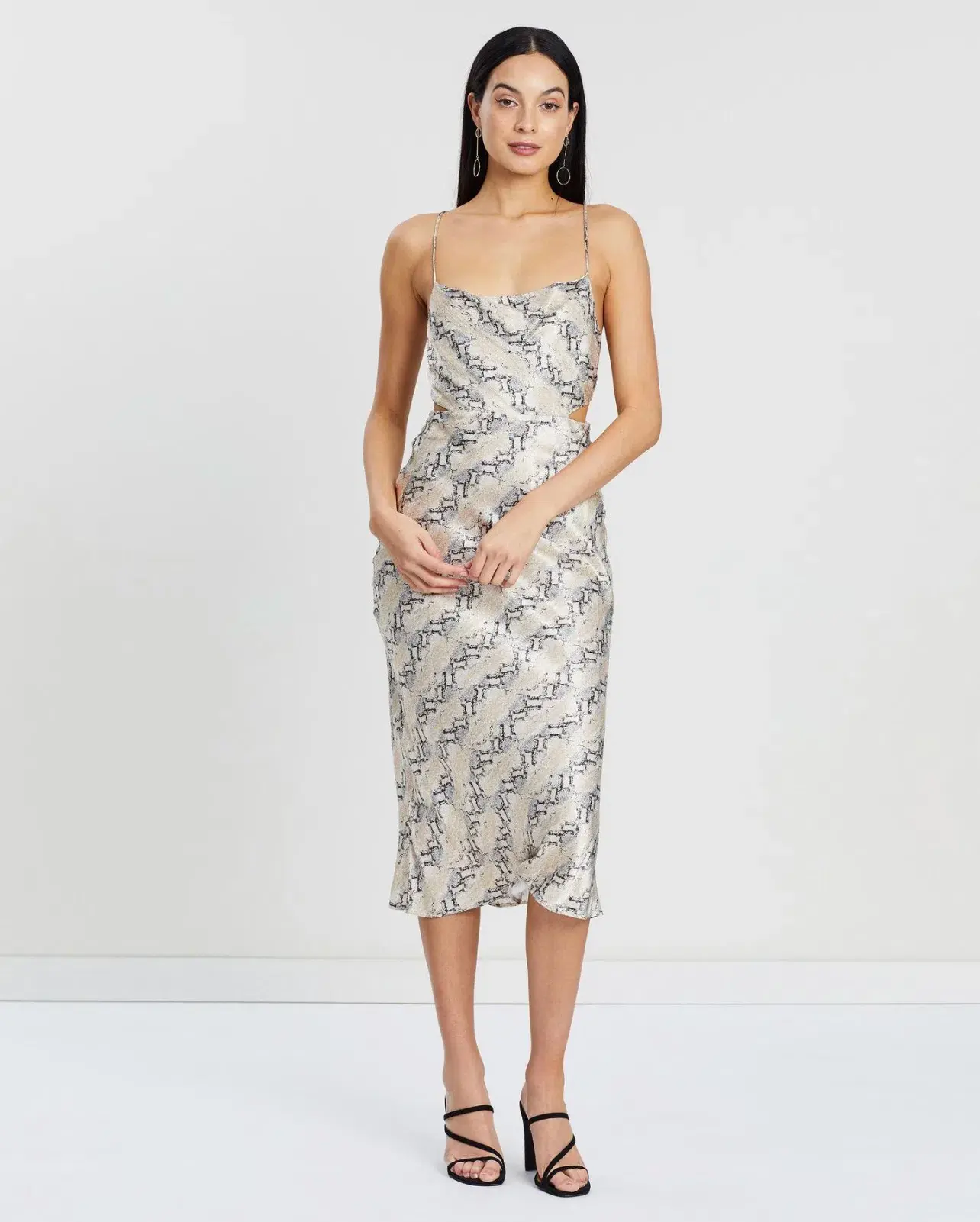 Bec & Bridge Python Midi Dress Print Size 12 - Image 4