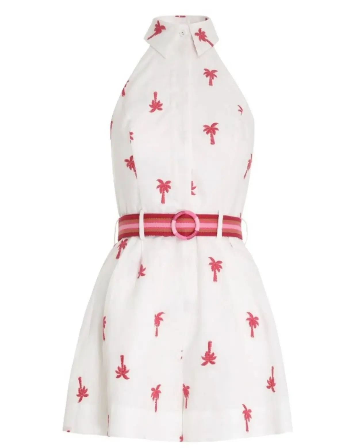Zimmermann Fiesta Palm Halter Playsuit Pink Palm Size 2 / Au 12 - Image 3