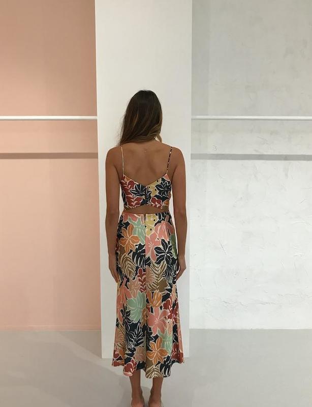 Bec & Bridge Babelini Floral Midi Dress Print Size 6 - Image 3