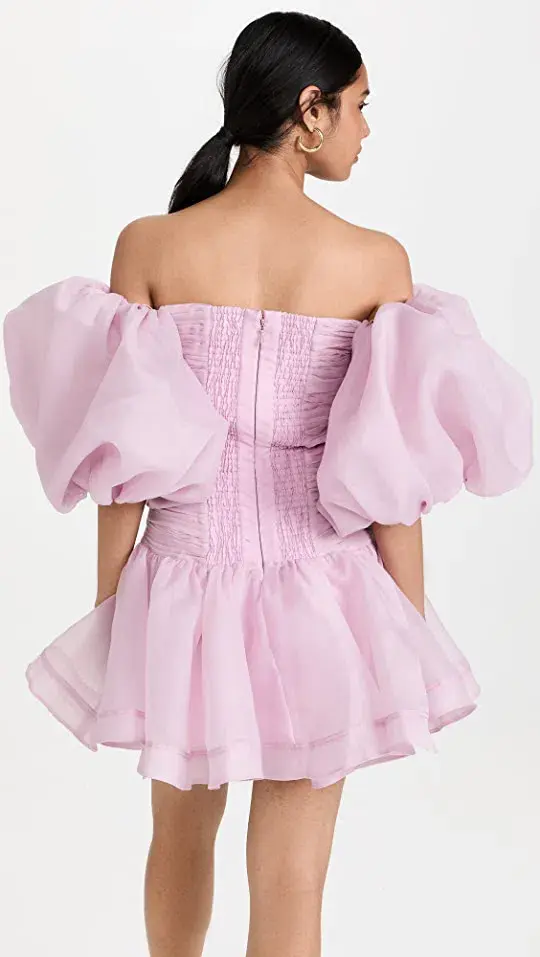 Aje Myriad Cut Out Mini Dress in Lilac Size 4 - Image 6