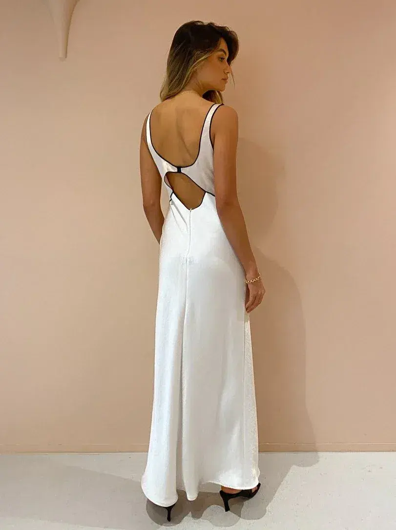 Bec & Bridge Sandy Maxi Dress Ivory Size 14 - Image 5