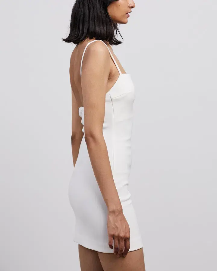 Bec & Bridge Mini Hana Mini Dress Ivory Size 16 - Image 3